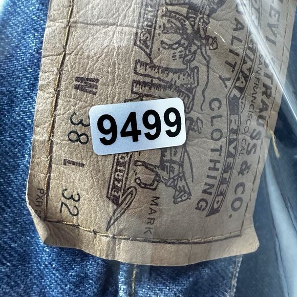 Vintage 70s Levis 517 Denim Jeans 38X32 Orange Tab Boot Cut Distressed - Picture 15 of 15